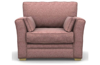 Heart of House Malton Tweed Fabric Cuddle Chair - Pink